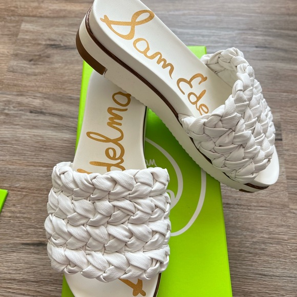 Sam Edelman ainslie white nappa sandals. Size 6 - Picture 5 of 8